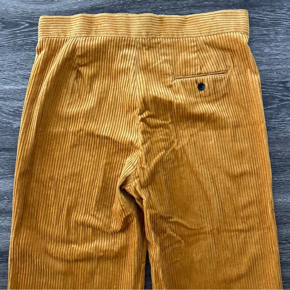 ZARA Woman Corduroy Wide Leg Pants Trousers XL Cropped Ankle Grazer Camel NWT - Picture 6 of 9